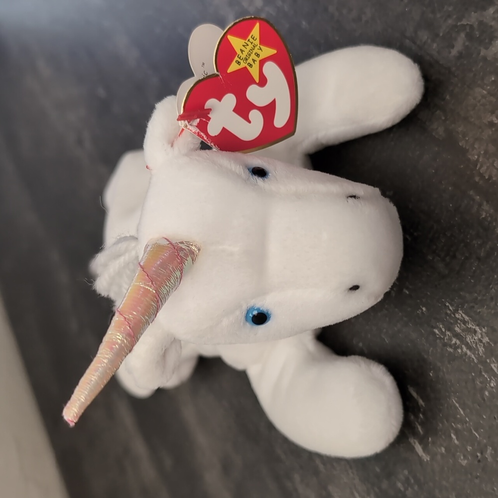 🦄Ty Beanie Babies Mystic 1994/1993 Tag Errors P.E. Pellets